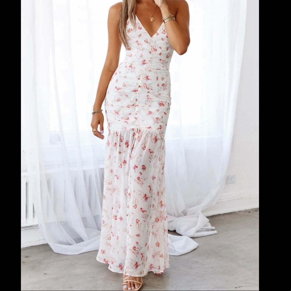Hello Molly White Maxi Dress